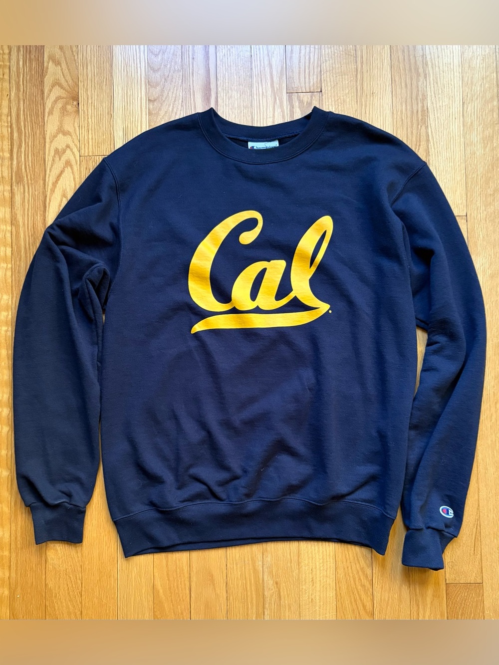 California Golden Bears Champion Men’s Crewneck Sweatshirt Medium Blue Gold